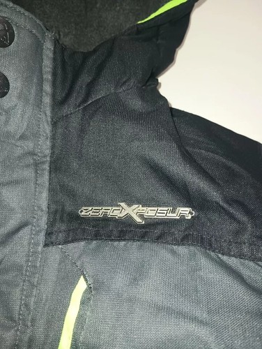ZeroXposure Boys Ski Winter Puffer Jacket Zip Up Outdoor Black Size Large B001 - Picture 6 of 9