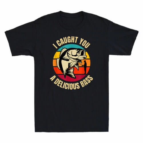 I Caught You A Delicious Bass Funny Fishing Vintage Men's Short Sleeve T-Shirt
Opens in a new window
