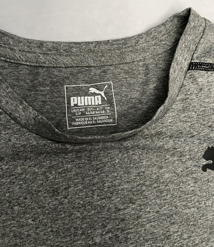 Puma Youth S/P Boys Short-Sleeve Active Gray Shirt Excellent Condition! - Picture 4 of 8