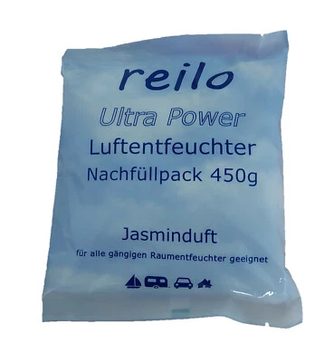 REILO 24x 450g "Jasminduft" Raum-/ Luftentfeuchter Granulat im Vliesbeutel