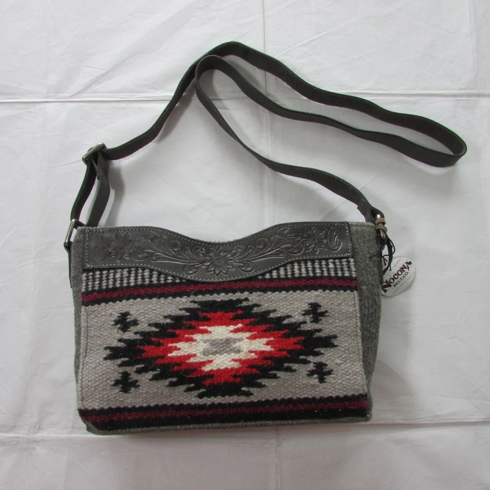 Nocona женщин Western крапивник сумка Дамская сумка сумочка - серый - Изображение 2 из 4