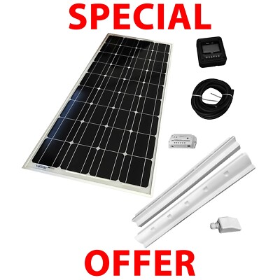 150w Solarpanel Komplettset Ladegerät/Controller Wohnmobil Wohnwagen Boot Wohnmobil