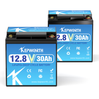 12V 30Ah LiFePO4 Lithium Batterie Akku 30A BMS Aussenborder Camping Solaranlage