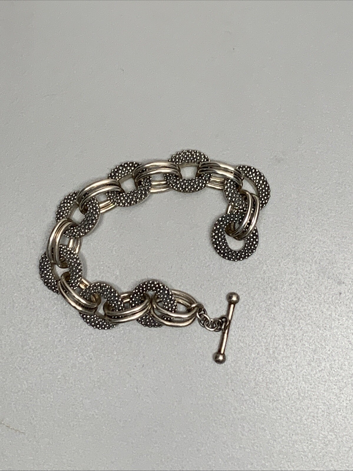 Michael Dawkins 925 Chunky Interlocking Textured … - image 6