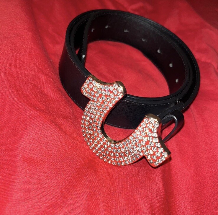 True Religion Rhinestone Belt Size L/XL (size 36) | eBay