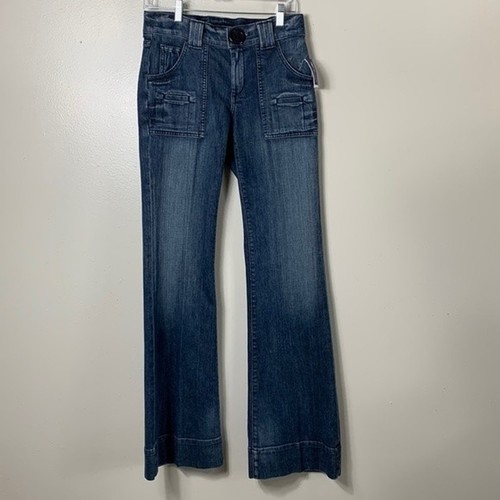Goldsign Women’s Wide Leg Jeans Pants Size 28 - Picture 3 of 11