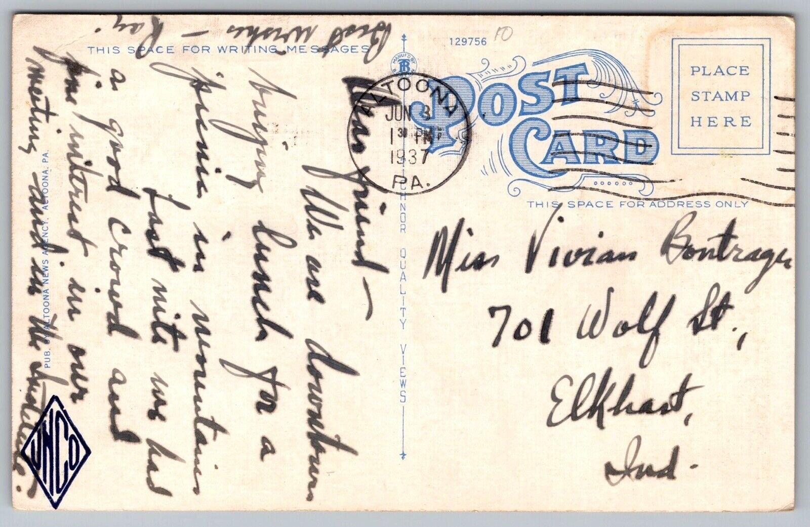 Scene Wm Penn Hwy Prince Gallitzin Spring Altoona PA Pennsylvania WB