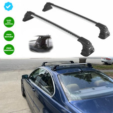 For Bmw 3-series E46 Sedan 1998-2005 Roof Rack Cross Bar Silver Fixpoints 2pcs