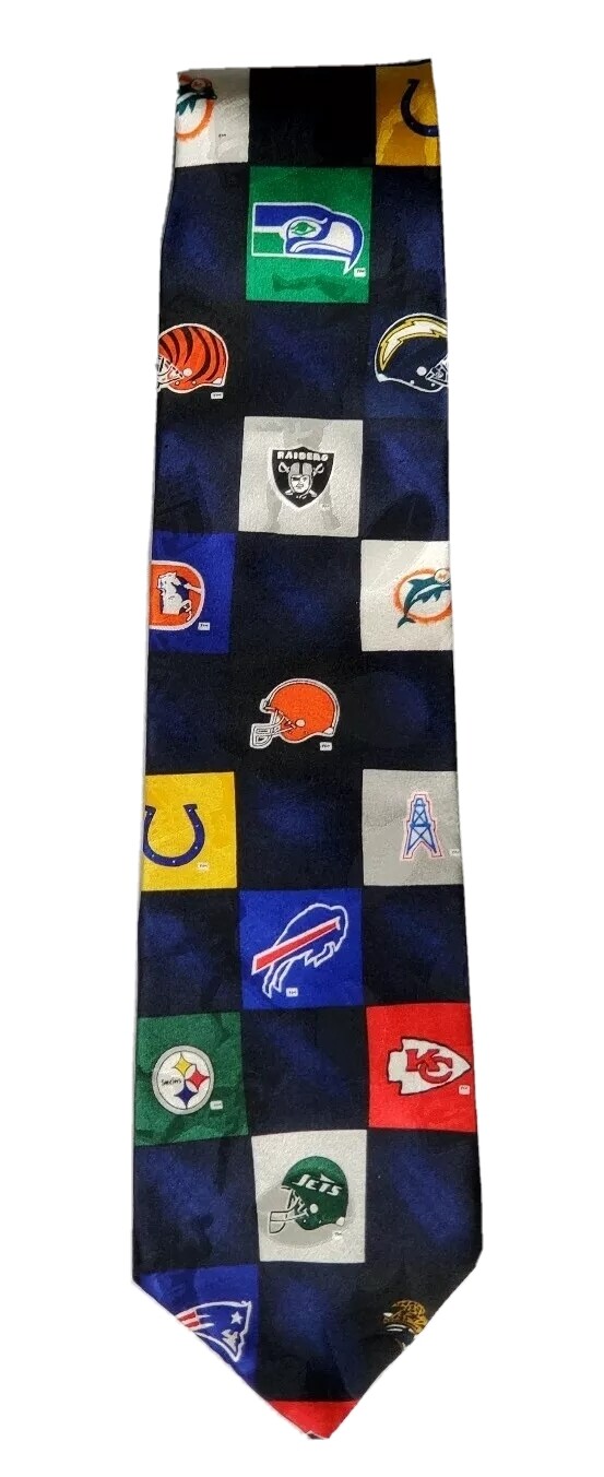 Vintage Tie Tree NFL Team Logos Classic Football 100… Gem