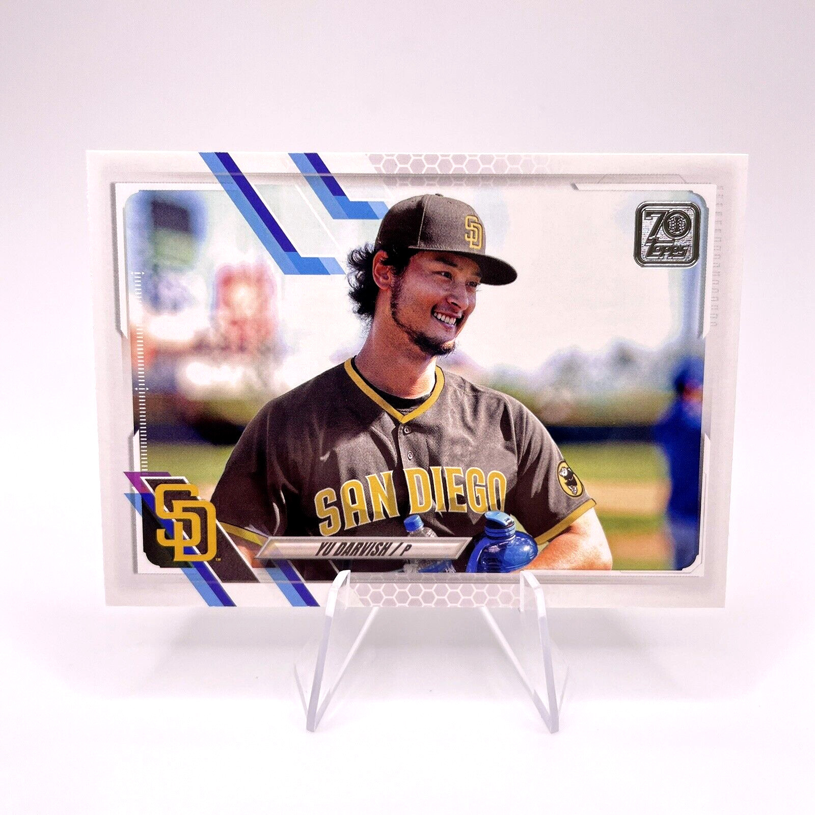 RARE!2021 Topps Series 2 #357 Yu Darvish Super Short Print Variation SP - Padres