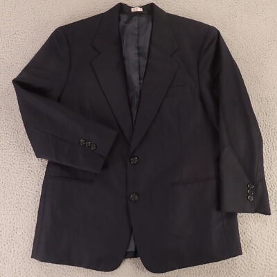VTG Hopsack Jacket M 100% Wool Blazer Sport Coat Hong Kong Bespoke Montaj 40S