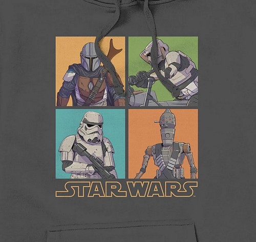 Star Wars Big Boys’ Graphic Print Hoodie, Charcoal Gray (Medium / 10-12) - Picture 2 of 2