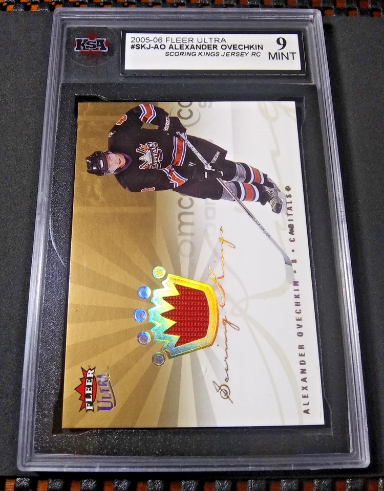 Camiseta Fleer Ultra Rookie Scoring Kings 2005-06 #SKJ-AO Alex Ovechkin RC SP KSA9 Foto 3 de 4