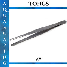 6" Stainless Forceps Tweezers Aquarium Maintenance Fish Plants Tank Tools