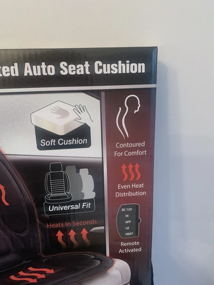 Cojín de coche con campana calefactora de asiento y Howell Foto 3 de 4