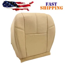 For 2007-14 Chevy Silverado 1500 2500 HD Driver Bottom Leather Seat Cover Tan