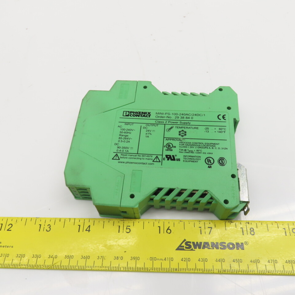 ユキ１００本PHOENIX Phoenix MINIPS-100-240AC/24DC/1 Mini Power Supply 100-240V