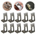 50pcs Photo Frame Metal Spring Turn Clips Hangers Hooks Accessories (Silver)