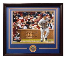 David Wright Signed 16x20 Framed Photo 2006 NLCS 1st Playoff HR Auto Mets COA