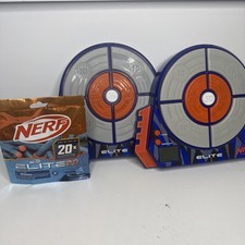 2- NERF Elite Digital Target Light Up Practice, 20 Darts New. WORKS TESTED