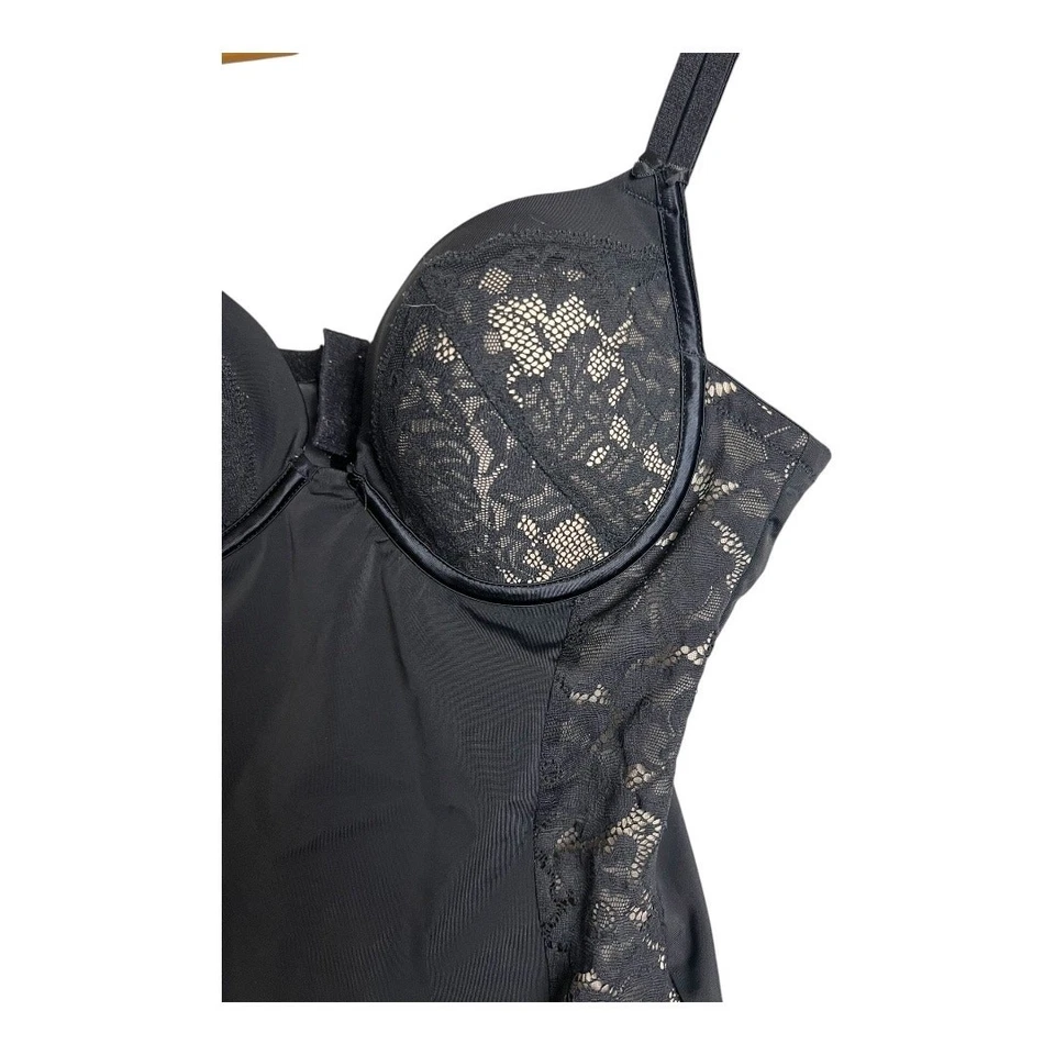 Maidenform черный боди Shapewear верхний будуар белье кружева 36B - Изображение 3 из 4