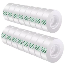 Clear Transparent Tape Rolls 3/4" x 1000" Dispenser Refill 15 Tape Rolls Scotch