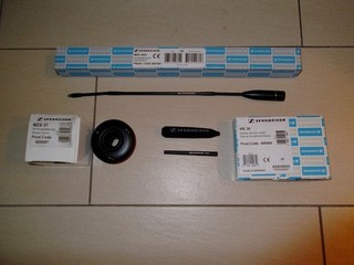 SENNHEISER ME 36 Mikrofon MZH 3042 Schwanenhals MZS 31 Schwinghalterung