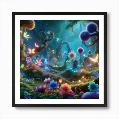 Disney's Enchanted Forest Kunstdruck gerahmt Wandbild Poster Leinwanddruck Bild