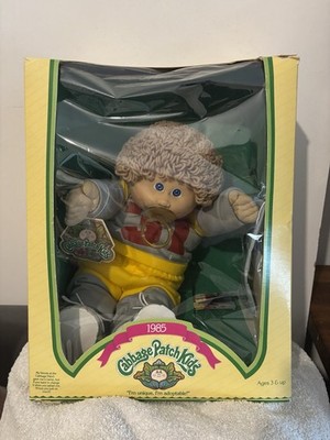 Originalverpackt 1985 Cabbage Patch Kid - Junge Puppe - Ian Burton - komplett/vintage