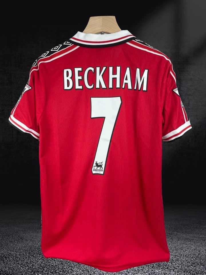 Camiseta local David Beckham #7-Manchester 1998-1999 United Foto 2 de 4