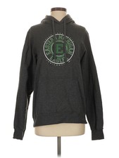 Port Company Women Gray Pullover Hoodie S