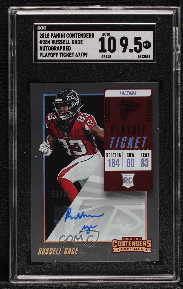 Russell Gage Panini Contenders #284 Variation Autograph