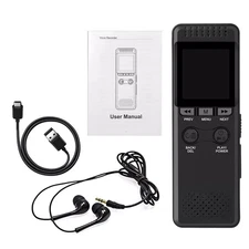 Mini Digital Audio Recorder Voice Activated Recorders 32GB Noise Cancelling