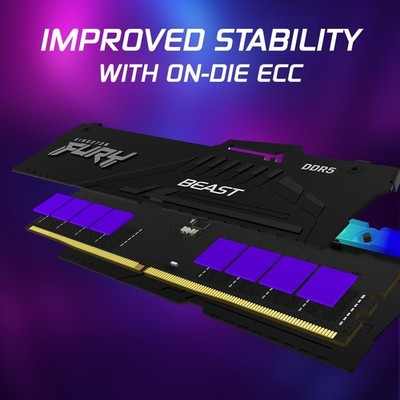 Kingston Fury Beast 8GB DDR5 SDRAM (1x8GB) 6000MHz UDIMM Desktop