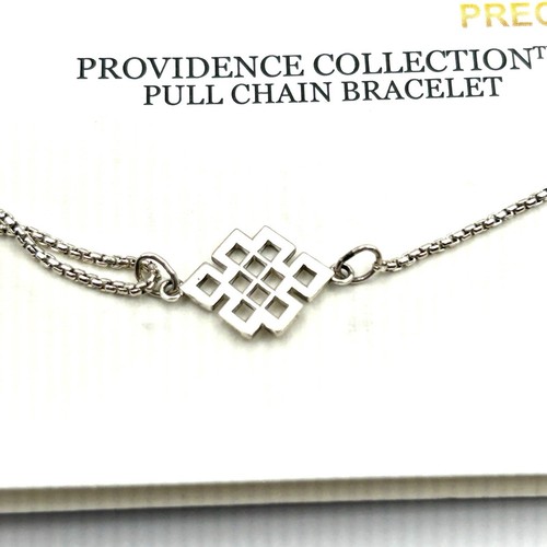 Alex and Ani ENDLESS KNOT 925 Sterling Silver Pull Chain Bracelet NEW