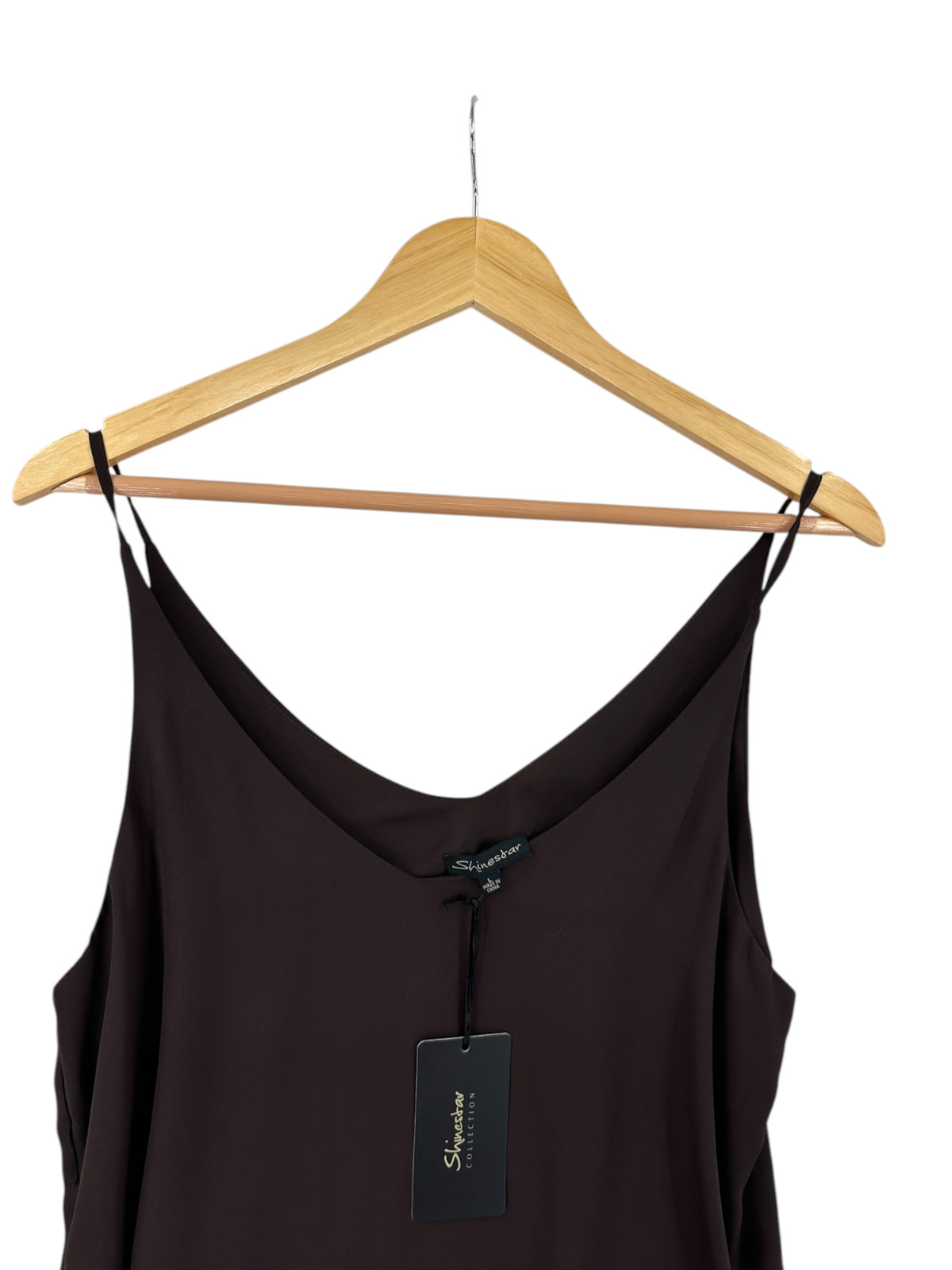 Shinestar Collection Tank Camisole Top Womens Sz L Timeless Capsule Basic Flowy