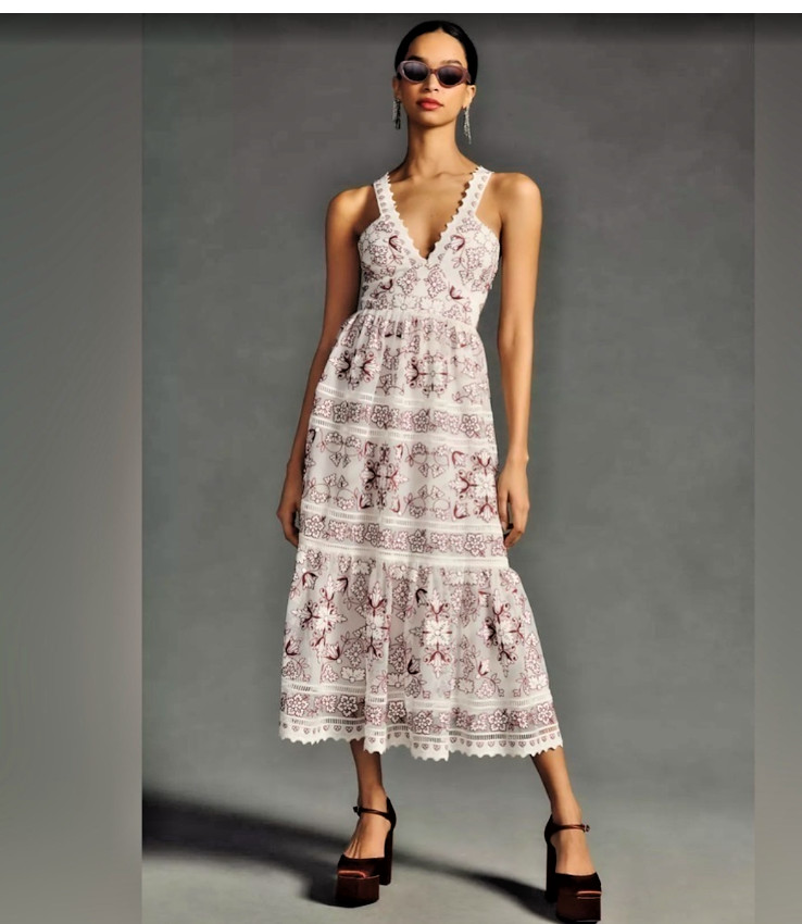 Anthropologie midi dress xl