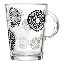 Ritzenhoff And Breker Glass Cup Spot Black 380 Ml