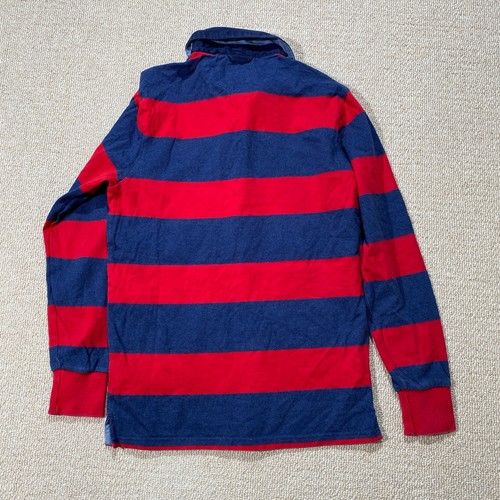Gant Rugby Shirt Mens Small Blue Red Striped Long Sleeve Polo - 第 11/12 張圖片