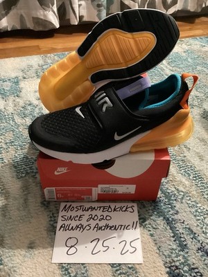 DS 2019 Nike Air Max 270 Extreme Black Laser Orange GS Sz 6Y