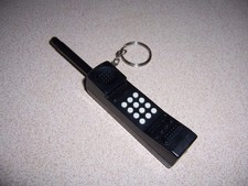 Vintage GTE Mobilnet Mobile Telephone Keychain - Early Cell Phone