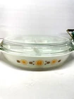 Vintage PYREX 22 Town & Country 1.5 Quart Divided Casserole Dish With Lid