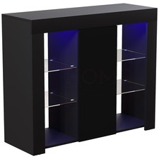 Modern LED Sideboard High Gloss Modern Buffet Cupboard Display Cabinet