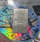 Vintage D’ORO - 5 Gram .999 Fine Pure Silver Bullion Fractional Bar #16688