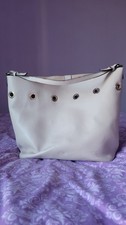 Large Faux Leather Tote Holdall H&M Pinky/white, Very Good Condition