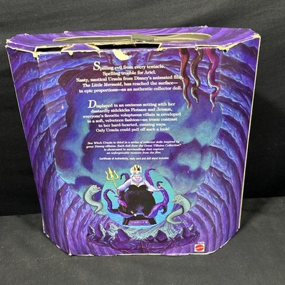 Disney's Sea Witch Ursula Doll Great Villains 1997 Mattel 17575