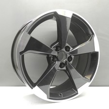 AUDI Q5 80A 20" ALLOY WHEEL RIM 8J ET39 BLACK DIAMOND CUT 80A601025AQ GENUINE X1