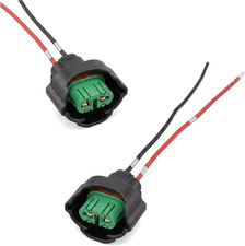 2 PCS H8 H9 H11 880 881 Female Adapter Wire Connector, LED Fog Light Wiring Harn