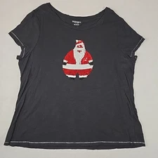 Old Navy Women's Santa Sequins T Shirt Size XXL (From 2012)
