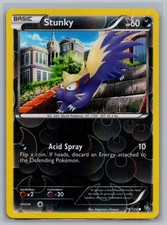 Stunky 76/124 Common Dragons Exalted Pokemon Reverse Holo Near Mint